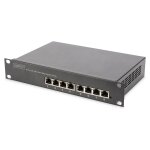 DIGITUS Switch 8-Port Gigabit 80W PoE Managed schwarz