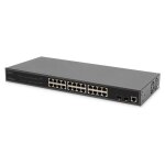 DIGITUS Switch 24 Port L2 Managed Gigabit Ethernet PoE
