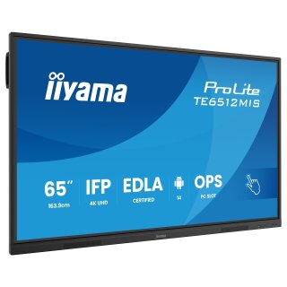 IIYAMA DS TE6512MIS 163.9cm VA TOUCH 65/3840x2160/VGA/2xHDMI/2xUSB-C