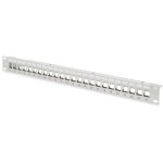 DIGITUS Patchpanel 1HE 24-Port Modular Patchpanel grau