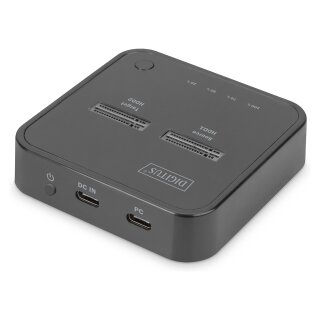 DIGITUS Dual M.2 NVMe SSD DockingStation m. SD-Exp.Kartenles