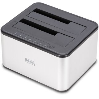 DIGITUS Docking USB ->2x 2,5"/3,5" SATA HHD, SSD silber