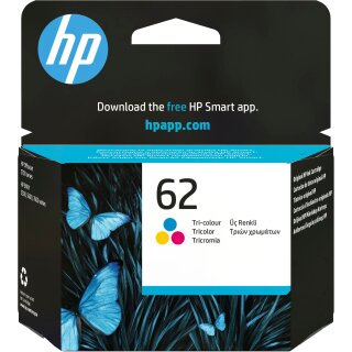 HP 62 original Ink cartridge C2P06AE UUS tri-colour standard capacity 1-pack