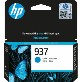 HP 937 Cyan Original Ink Cartridge