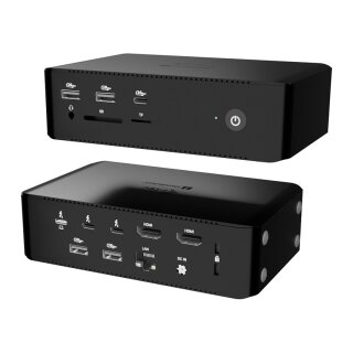 I-TEC Thunderbolt 5 Quattro Display DS 2xTB5 2xHDMI 1x2.5GLAN 1xAudio/Mic 1xUSB-C Gen2
