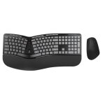 CONCEPTRONIC Wireless Keyboard+Mouse,ergo,Layout US sw