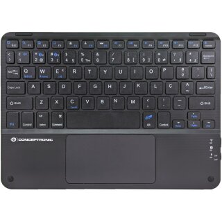 CONCEPTRONIC Wireless Tastatur, Layout portug. 10" schwarz