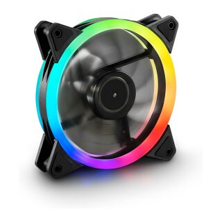 120mm Sharkoon SHARK Blades RGB Fan (schwarz, 120 mm)