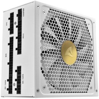 1000W Sharkoon REBEL P30 Gold 1000W ATX3.0 (wei, 1x 12VHPWR, 4x PCIe, Kabel-Management, 1000 Watt)