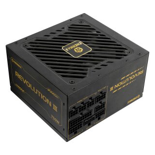 750W Enermax Power Supply 750W Revolution3 80+ Gold Black FULLMOD