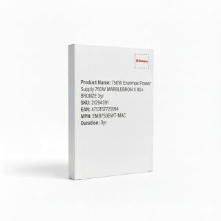 750W Enermax Power Supply 750W MARBLEBRON II 80+ BRONZE 3yr