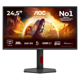 62,2cm (24,5") Q25G4SR 16:09 2xHDMI+DP black/red