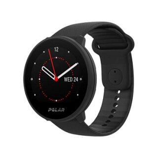 Polar Unite Black S-L Silikonarmband mit Dornschliee