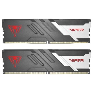 64 GB Patriot DIMM 6000 (2x 32 GB) Dual-Kit (schwarz, PVV564G600C36K, Viper Venom, INTEL XMP)