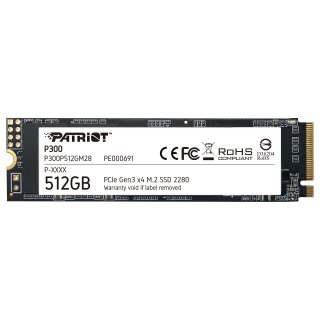 M.2 Patriot P300 512 GB (PCIe 3.0 x4, NVMe 1.3, M.2 2280)