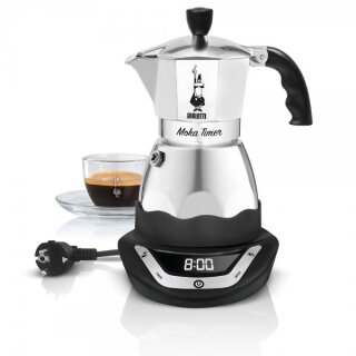 Bialetti Mokka-EASY TIMER Elektrische Mokkatasse Schwarz