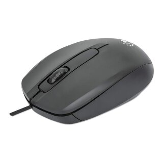 MANHATTAN Comfort II Optische USB-Maus schwarz
