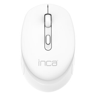 INCA Maus IWM-243RB 1600 DPI,CANDY DESIGN Weiß, 2,4GHz