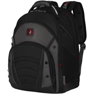 WENGER Synergy Notebook Rucksack fuer 35.8 bis 39.6cm 14.1 bis 15.6Zoll Tablet. Laptop schwarz grau