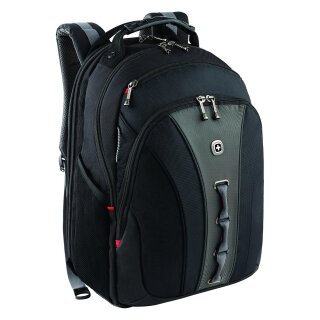WENGER Legacy Notebook Rucksack fuer 35,8 bis 39,6cm 14,1 bis 15,6Zoll Tablet, Laptop schwarz grau