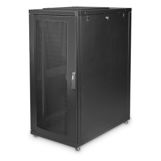 DIGITUS Serverschrank Unique 26HE 1260x600x1000mm schwarz (Speditionsversand)
