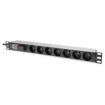 DIGITUS PDU 1U 7xCEE7/5 FR-Ausgänge 230V/16A schwarz
