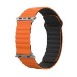 Premium Armband für Apple Watch, Orange/Schwarz,...