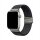Premium Armband für Apple Watch, Schwarz/Grau, 40mm, 41mm, 38mm, 42mm (Series 10), GA-MAG-BNDA-P-BGS