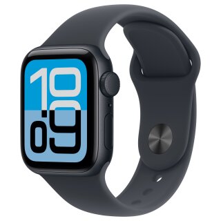 Apple Watch SE 3 Aluminium 40mm Mitternacht (Sportarmband mitternacht) M/L