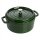 Staub La Cocotte 24cm rund Basilikum-Grn, Gusseisen