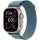 Apple Watch Ultra 3 Titanium Cellular 49mm Natur (Alpine Loop hellblau) Large