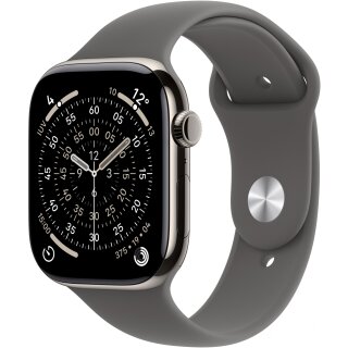 Apple Watch S11 Titan Natur Cellular 46mm (Sportarmband steingrau) M/L