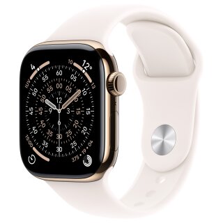 Apple Watch S11 Titan Gold Cellular 46mm (Sportarmband blassrosa) S/M
