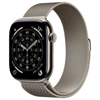 Apple Watch S11 Titan Natur Cellular 46mm (Milanaise Armband natur) M/L