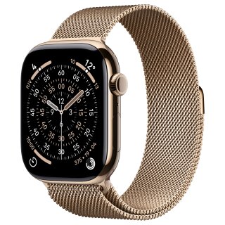 Apple Watch S11 Titan Gold Cellular 46mm (Milanaise Armband gold) M/L