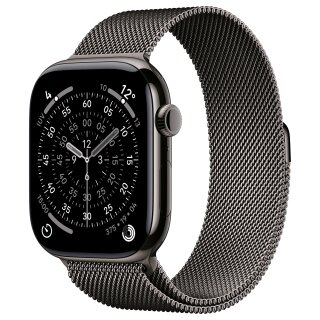 Apple Watch S11 Titan Schiefer Cellular 46mm (Milanaise Armband schiefer) S/M