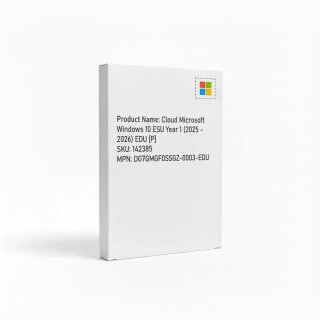 Cloud Microsoft Windows 10 ESU Year 1 (2025 - 2026) EDU [P]
