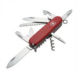 V-1.36 13 Camper Taschenmesser, Holzgriff, rot
