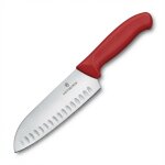 V-6.85 21.17B Swiss Classic Santokumesser, 17cm, rot