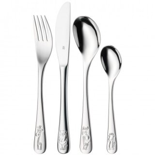 WMF 1280026040 Safari Kinderbesteck Set 4-teilig