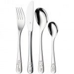 WMF 1280026040 Safari Kinderbesteck Set 4-teilig