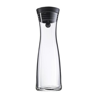 WMF Basic - Wasserkaraffe 1 L, Schwarz, Transparent