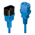 LINDY IEC-Netzverlängerung C14 - C13 blau 2m