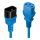 LINDY IEC-Netzverlängerung C14 - C13 blau 2m