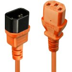 LINDY IEC-Netzverlängerung C14 - C13 orange 2m