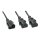 LINDY IEC-Netzkabel C14 an 2x IEC C13 1m