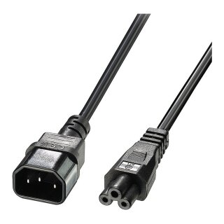 LINDY IEC-Netzkabel C14 an C5 2m