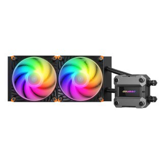 K COUGAR CPU Wasserkühlung Poseidon Ultra 240, ARGB, Schwarz