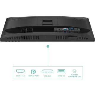 AOC 60,5cm (23,8") 24P4U 16:09 HDMI+DP+DVI+USB IPS Lift bk