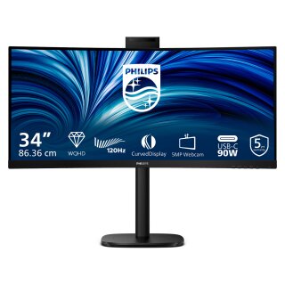 Philips 86,4cm (34,0") 34B2U3600CH 21:09 2xHDMI+DP+USB-C bl.